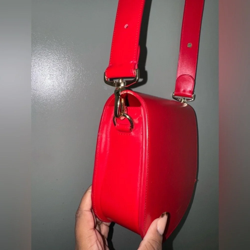 LOW‎ CLASSIC color block Red Leather Crossbody Bag